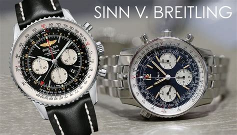 sinn navitimer vs breitling|breitling watch.